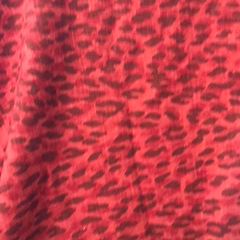 Custom red leopard tablecloth
